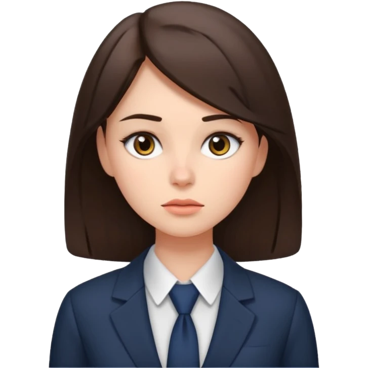 a female brunette on long workdays emoji