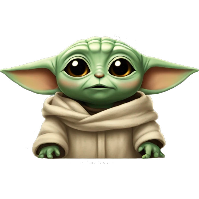 cuty similar to baby yoda schameleon with university mortarboad emoji