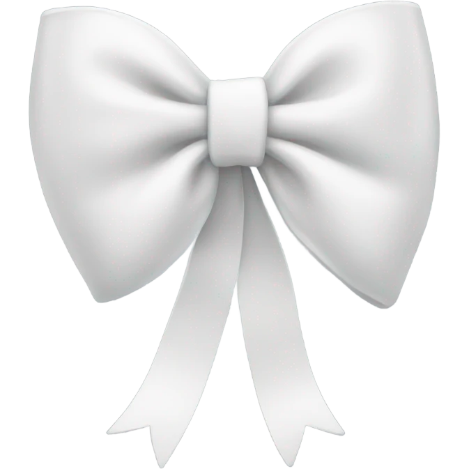 White bow  emoji
