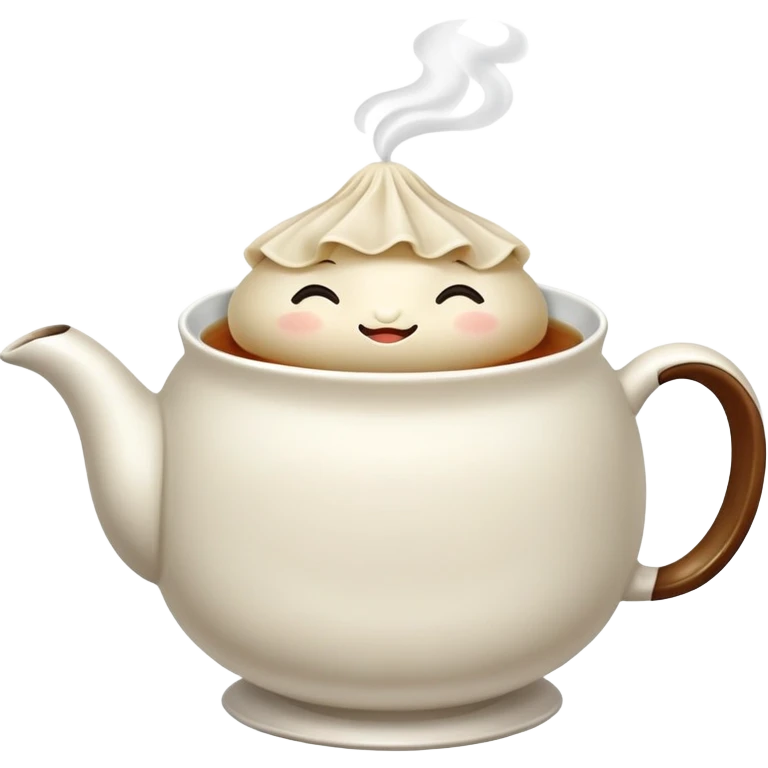 dumpling sipping tea emoji