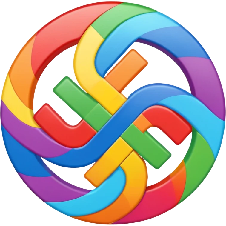 A rainbow swastika emoji