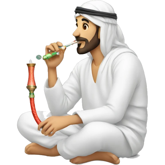 arab smoking hookah emoji