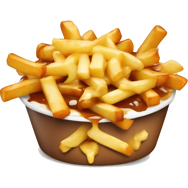 poutine qui mange une poutine emoji