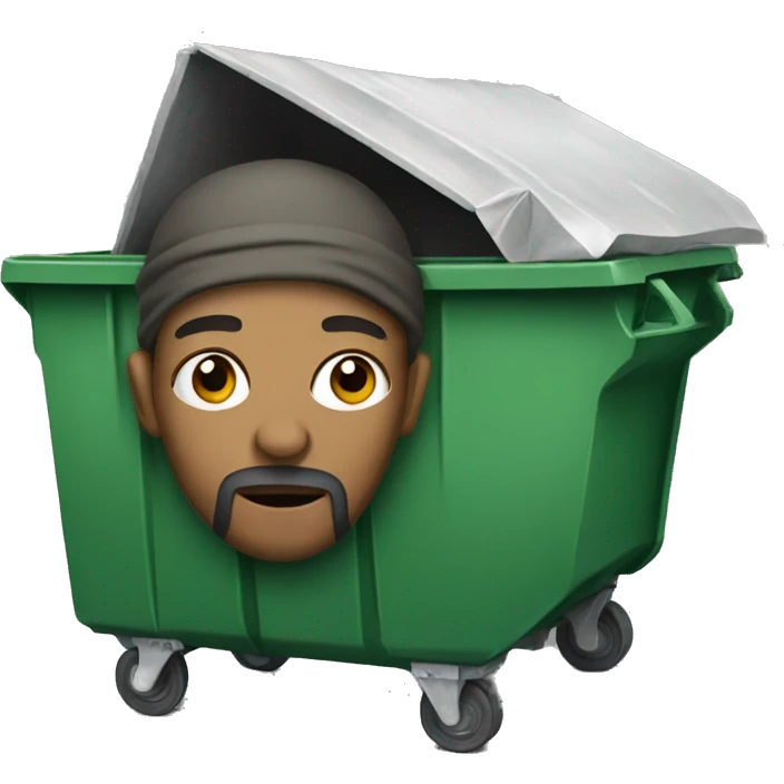 Homeless + dumpster emoji