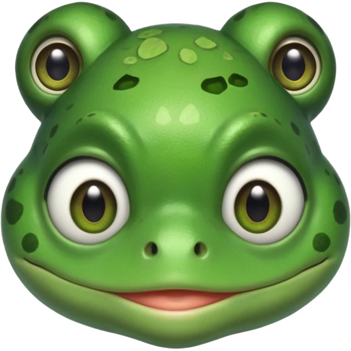 egy fogyatékos békafej ami cuki emoji
