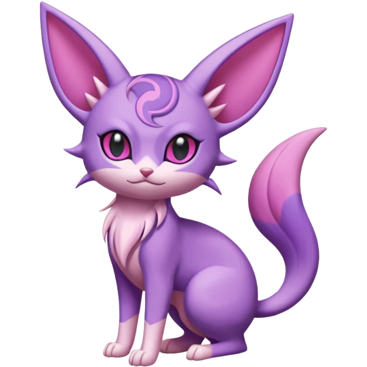  Fey Toony Espeon-Skitty-Delcatty-Sprigatito-Purrloin-fusion-hybrid emoji