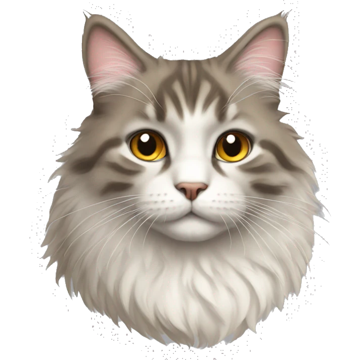 side image of fluffy cat emoji