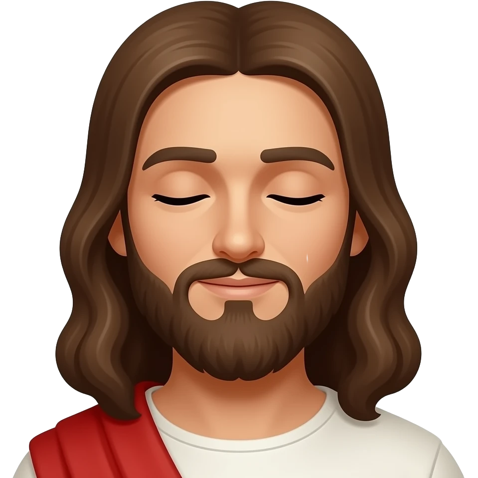 Rolling eyes Jesus emoji