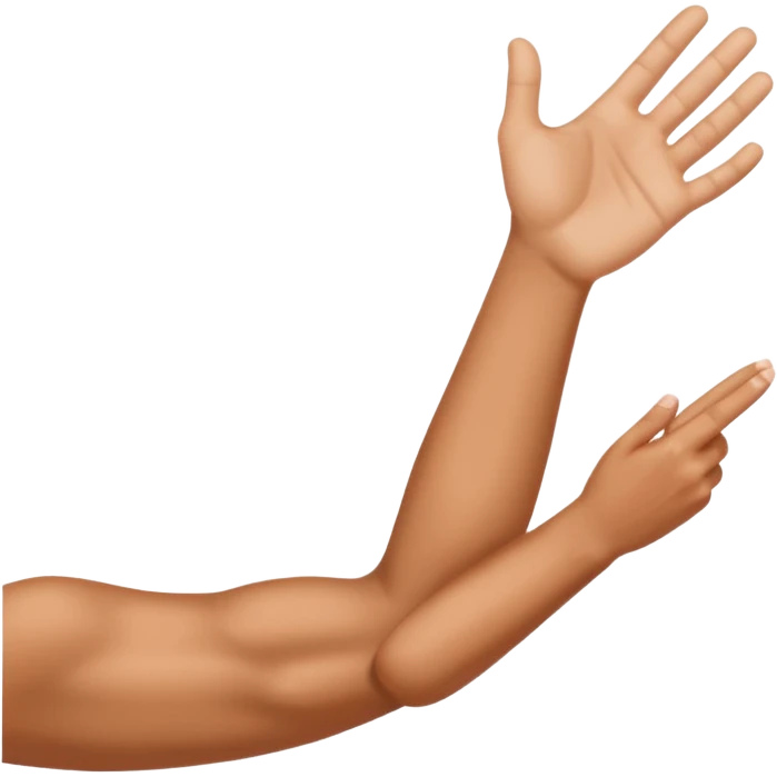 بازوی دو رنگ مثل این💪 emoji