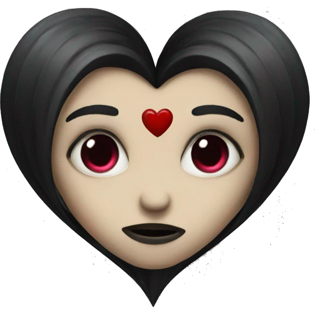 Gothic heart emoji
