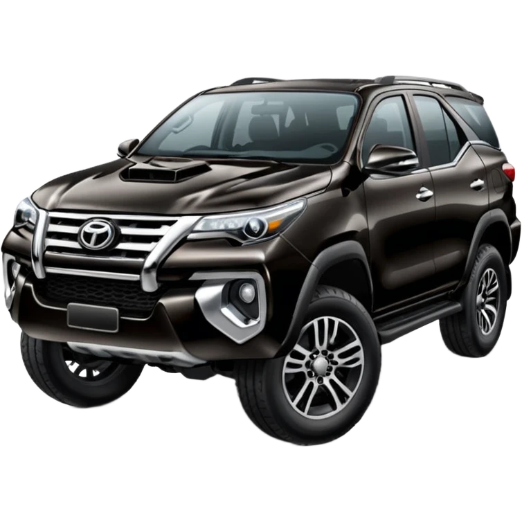 Black fortuner with full attitude  emoji