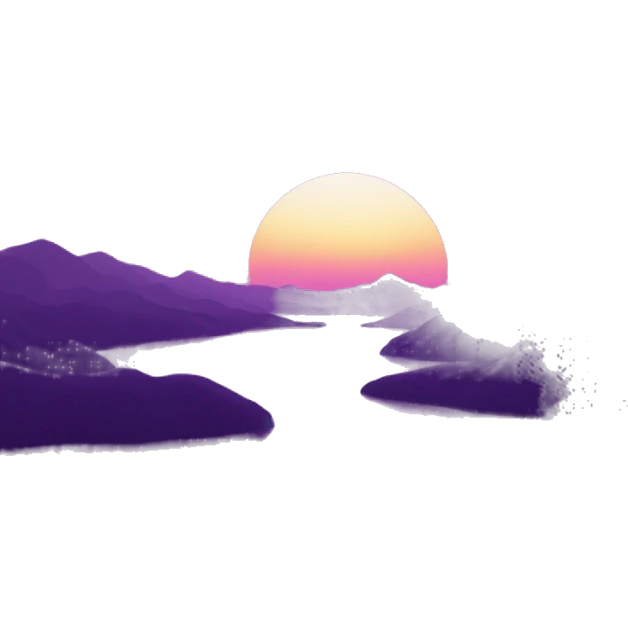 Purple sunset emoji