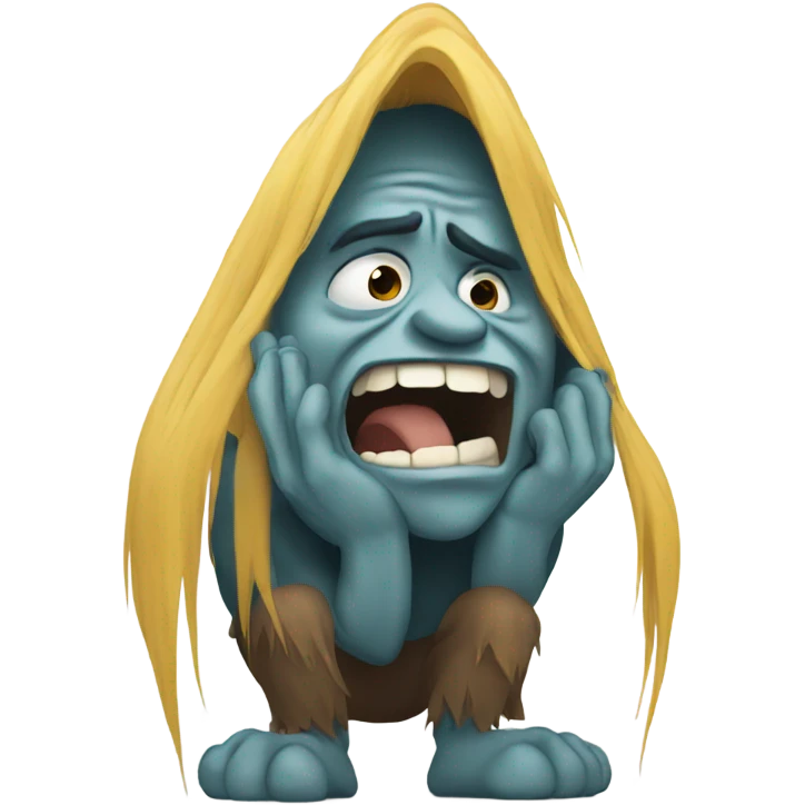 Troll crying emoji