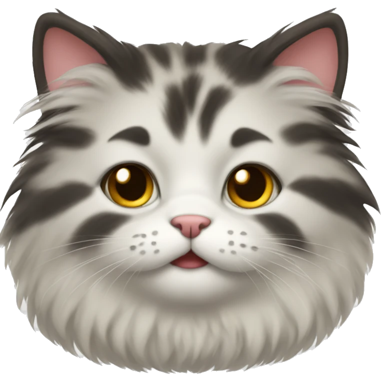 Cute fluffy cat emoji