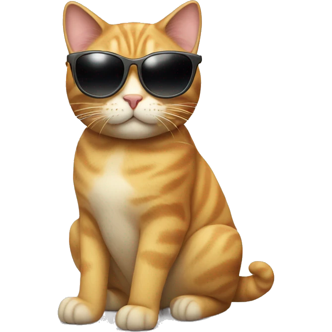 Cat with sunglasses emoji