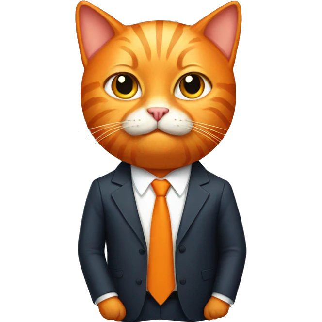 orange cat president  emoji