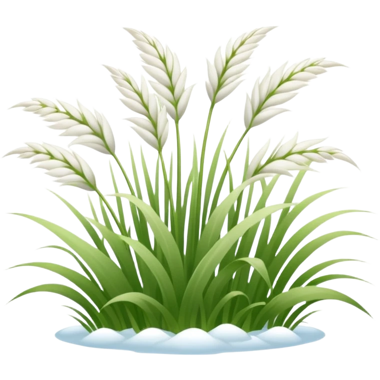 Ethereal white grass emoji