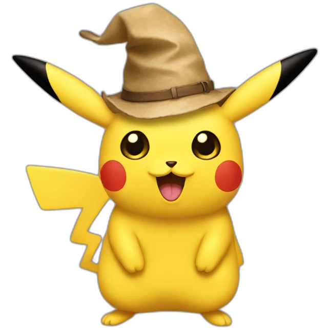 Pikachou qui fait du monosicle emoji