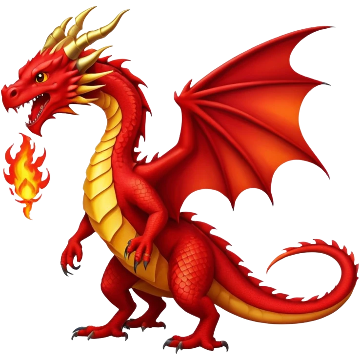 Red dragon  emoji