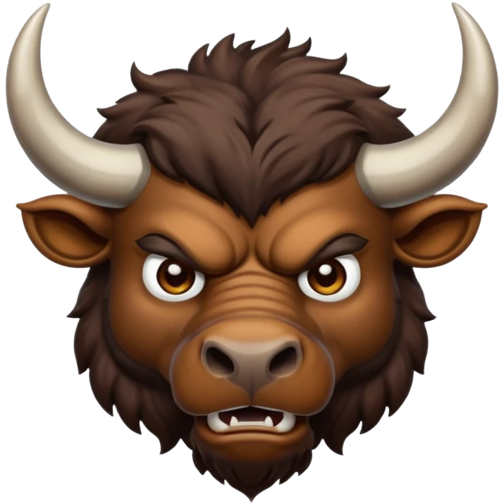 Angry buffalo emoji
