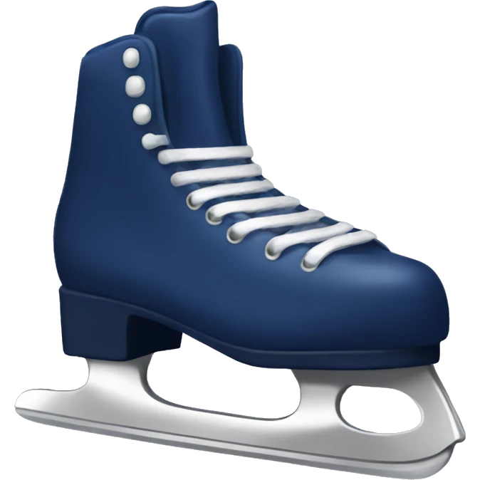 Navy ice skates  emoji