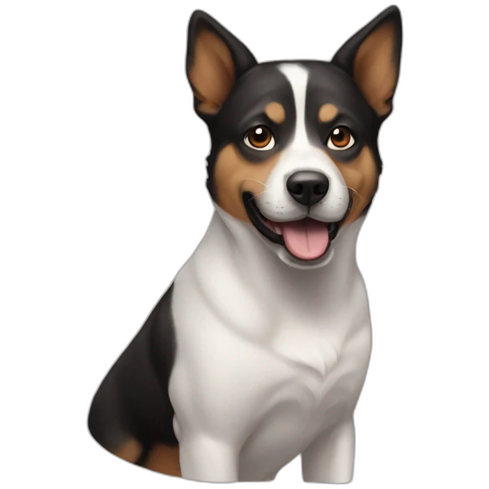 Half dog half human emoji
