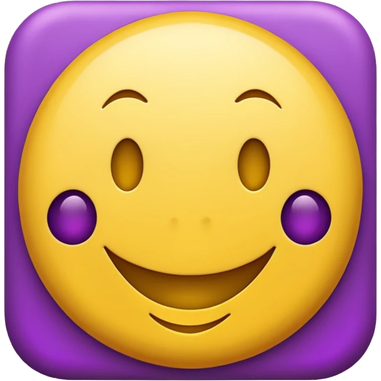 Smiley purple emoji