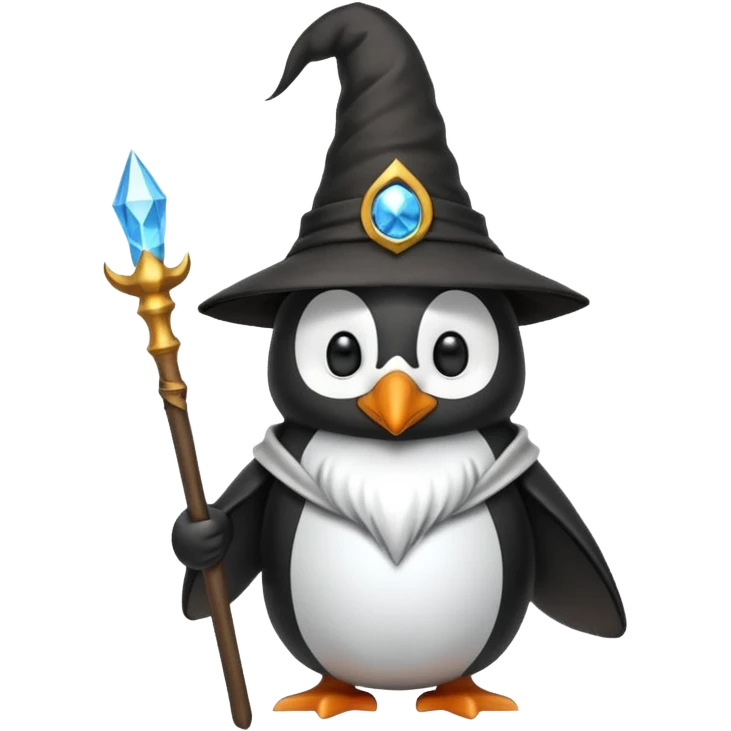 Penguin Wizard emoji