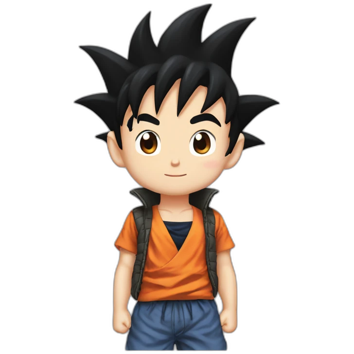 kid goku black hair emoji