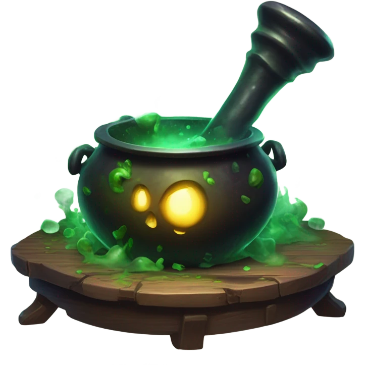 Witches caldron without flame emoji