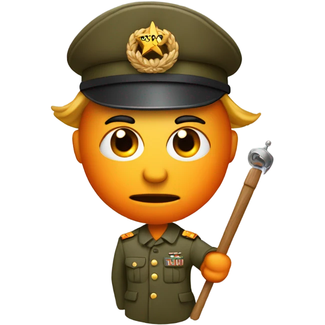 a orange as a dictator  emoji