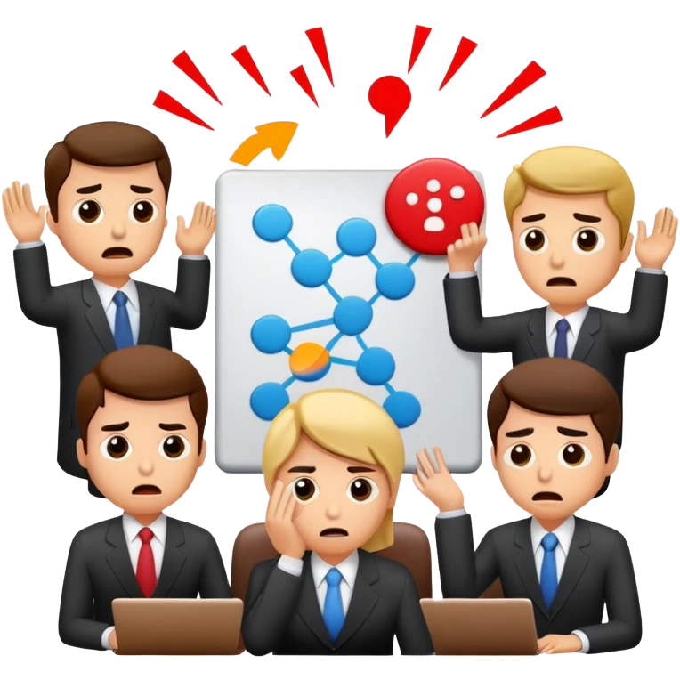 Stressed meeting emoji