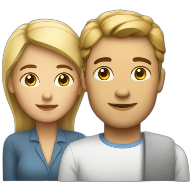 un homme sur une femme emoji
