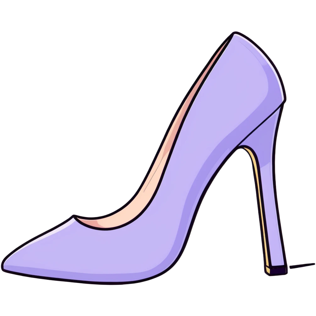 lilac pastel pumps emoji