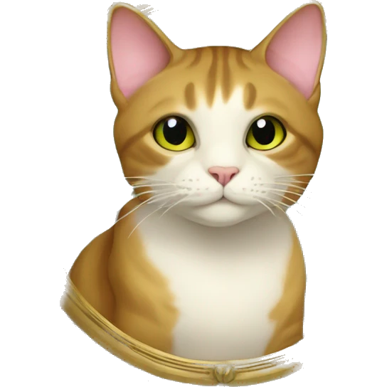 cat style dans un cadre art-nouveau complet qui fait le tour du chatrès travaillé emoji