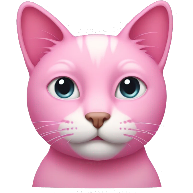 Pink cat emoji