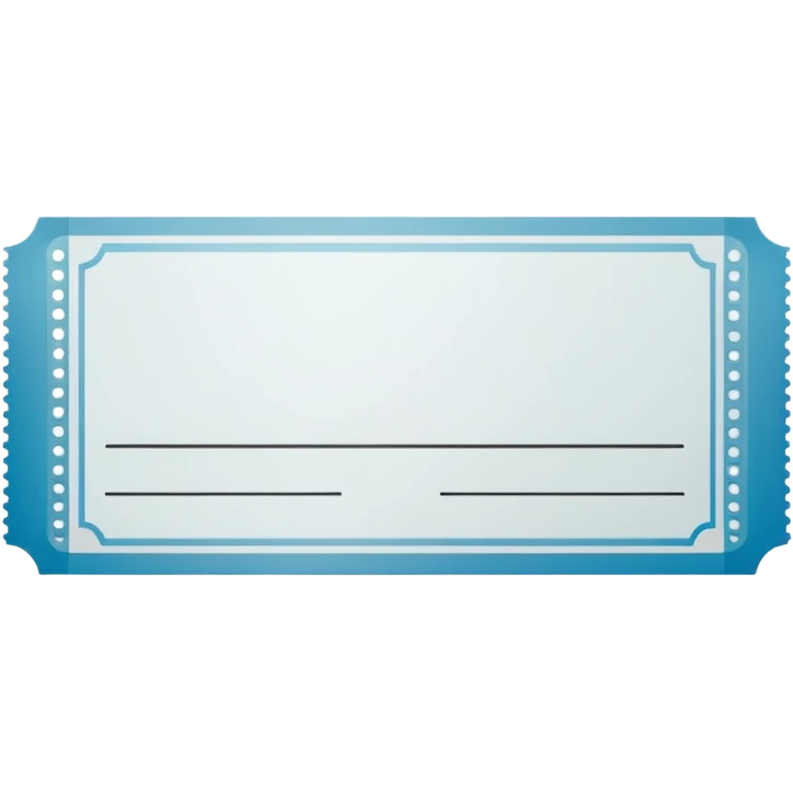 blank concert ticket emoji