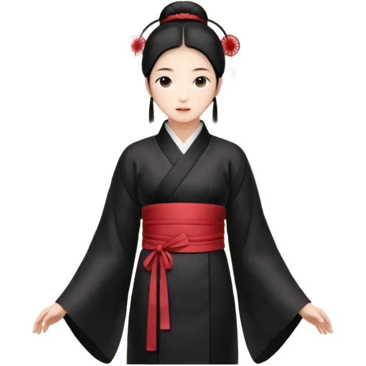 给我一个很丑的北京女人吃老北京鸡肉卷喝豆汁的emoji emoji