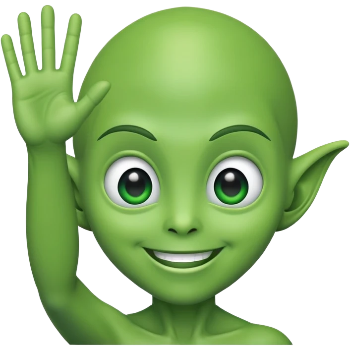 Alienígena saludando emoji