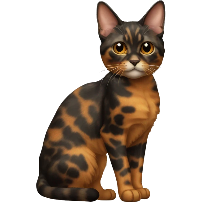 Tortoiseshell Cat Breed Full Body emoji
