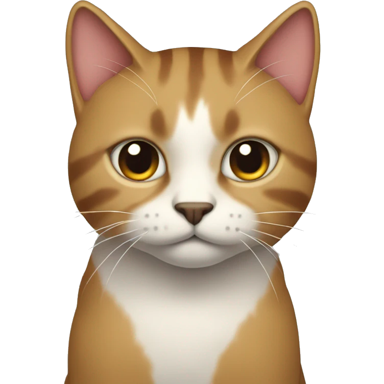 Gato en un corte emoji