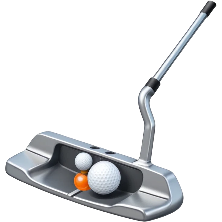 2 golf putters with ball emoji