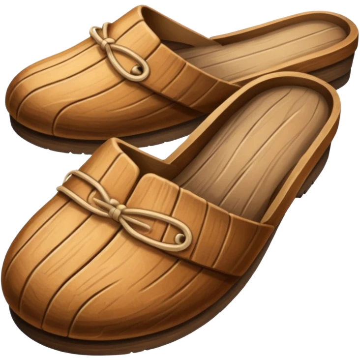 wood slipper emoji