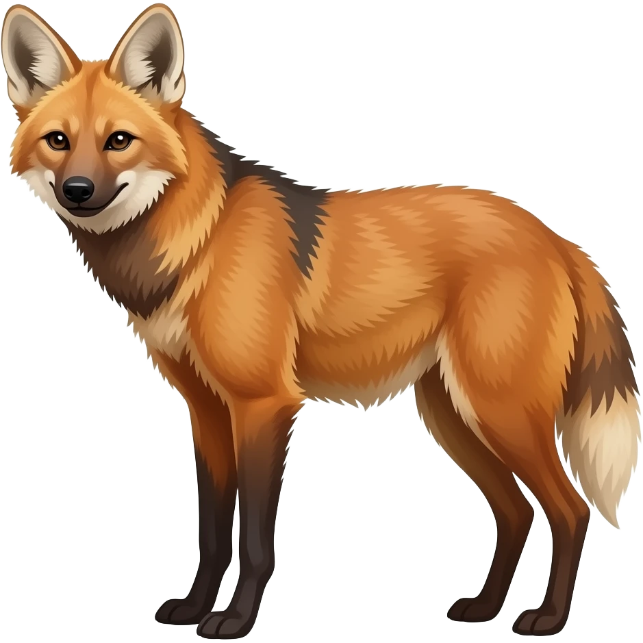 Maned wolf emoji