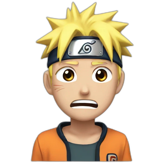 Naruto crying emoji