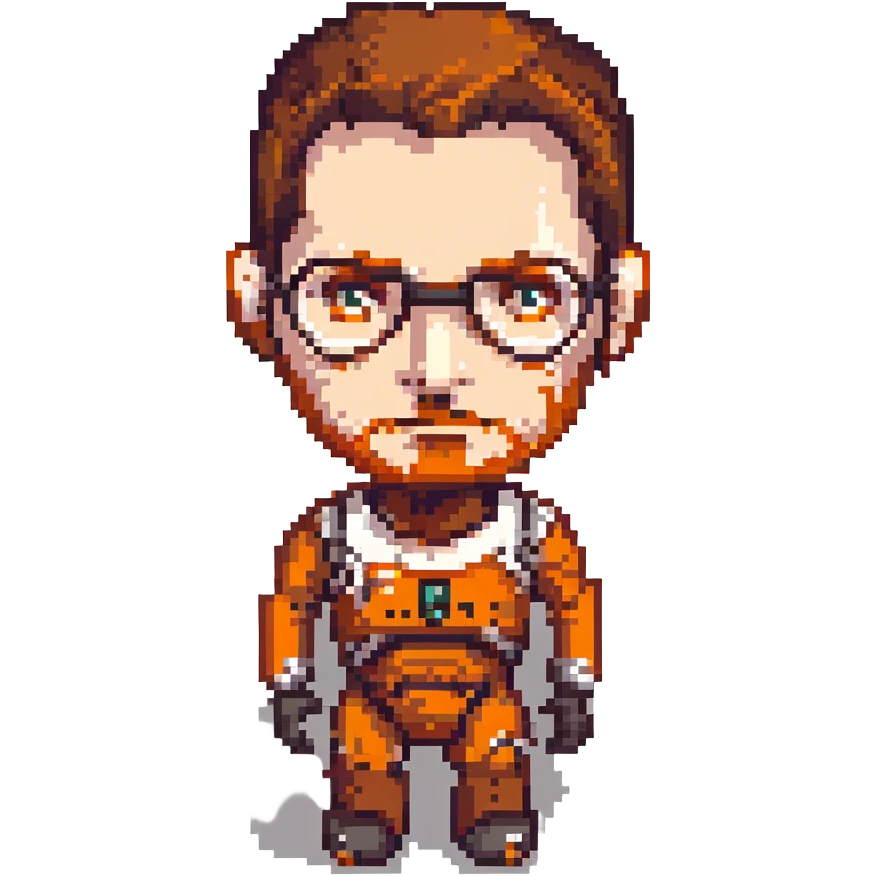 Gordon Freeman's face from Half-Life 2 emoji