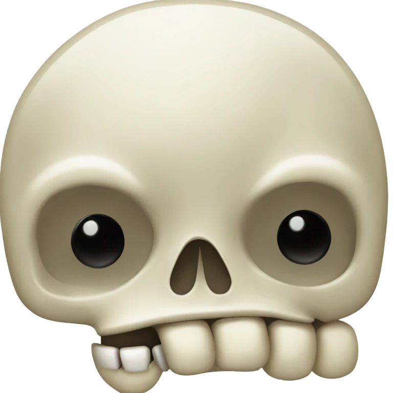 Shushing skull emoji