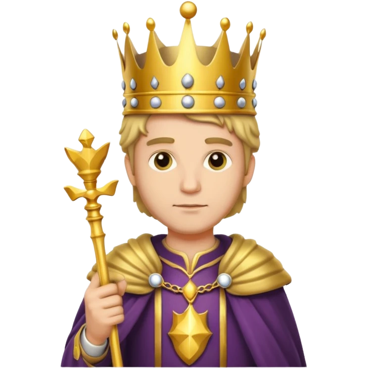 Koning van schaken emoji