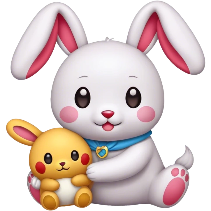 A labubu with a labubu plushi emoji