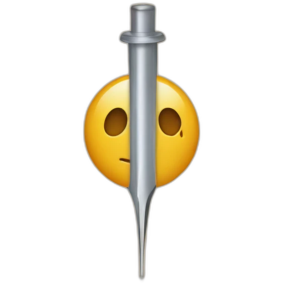 thread in the needle hole emoji